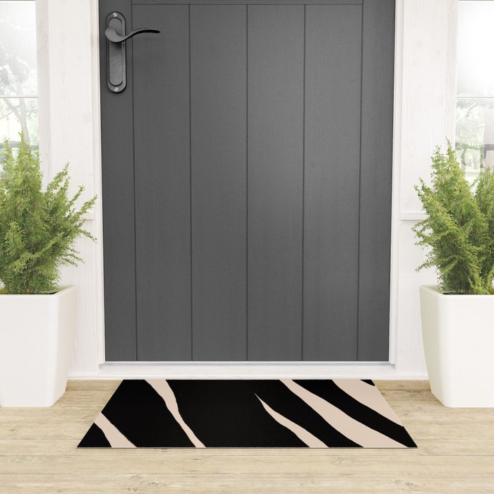 Zebra Welcome Mat Gallery Image 3