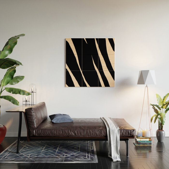 Zebra Wood Wall Art Gallery Image 2