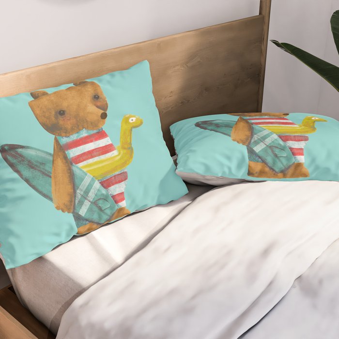 Summer Bear Pillow Sham Gallery Image 2
