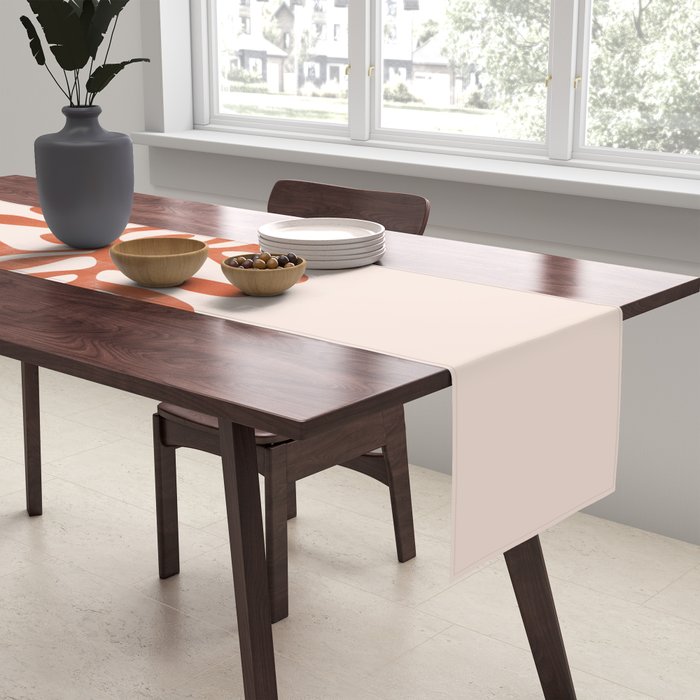 Nature Leaf Cutouts III: Terracotta Edition | Mid-Century Henri Matisse Series Table Runner Gallery Image 2