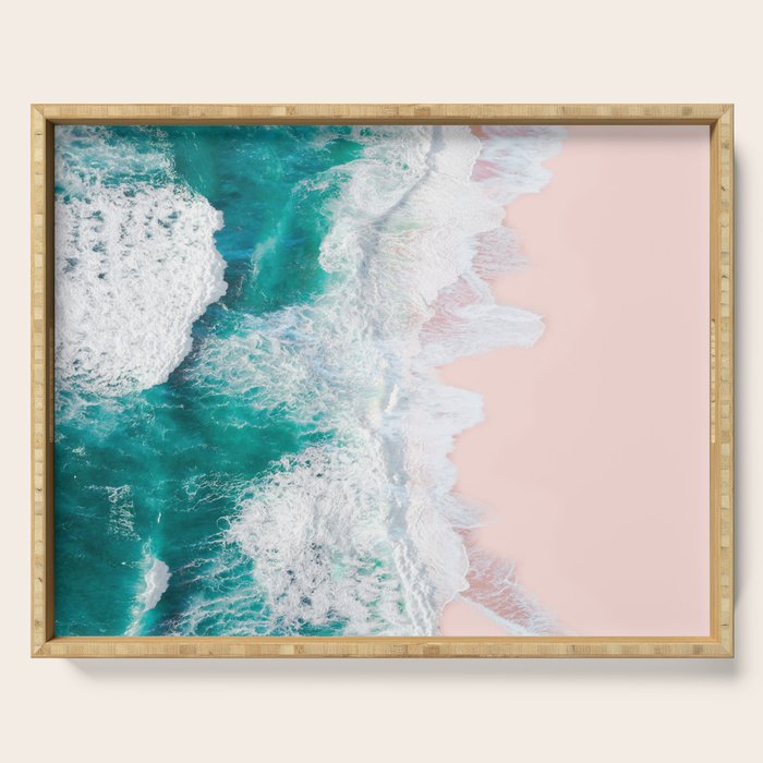 Pink Sand Beach Serving Tray Gallery Image 1