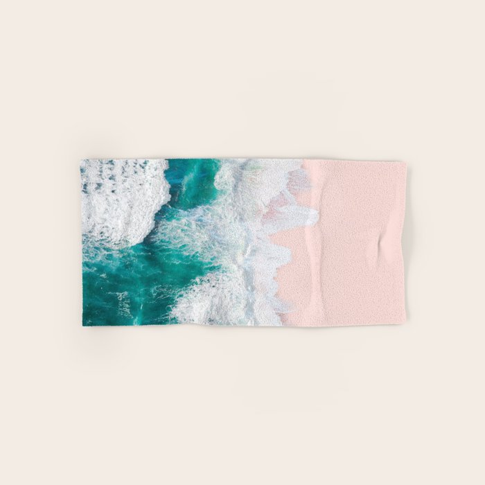 Pink Sand Beach Bath Towel Gallery Image 1