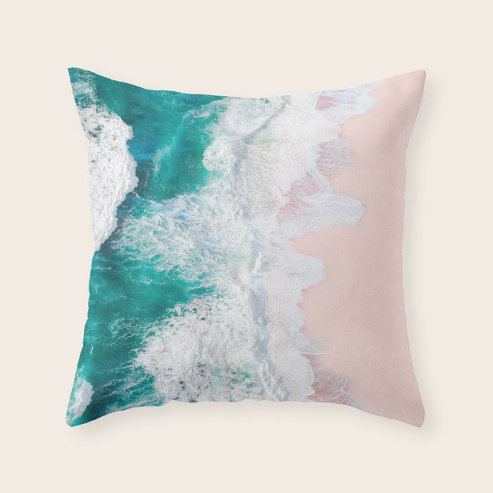 Pink Sand Beach Throw Pillow Gallery Image 6
