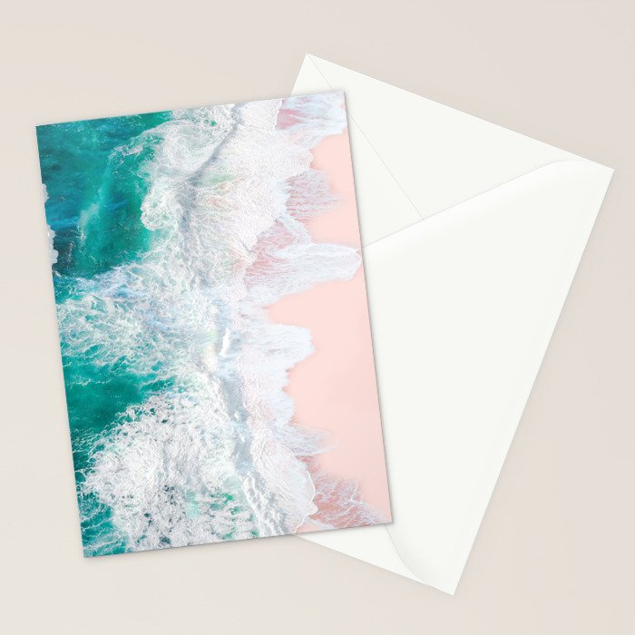 Pink Sand Beach Stationery Card Gallery Image 2
