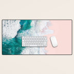 Pink Sand Beach Desk Mat Gallery Image 1
