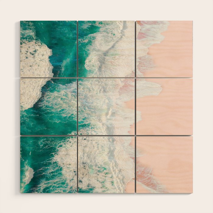 Pink Sand Beach Wood Wall Art Gallery Image 1