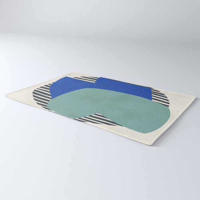 Modern abstract shape N02 Rug Gallery Image 3