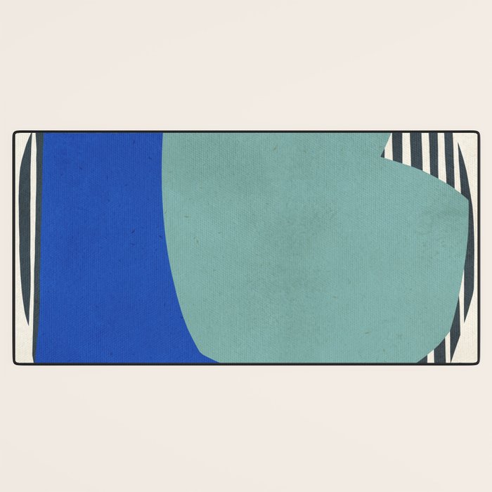 Modern abstract shape N02 Desk Mat Gallery Image 3