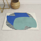 Modern abstract shape N02 Rug Gallery Image 1
