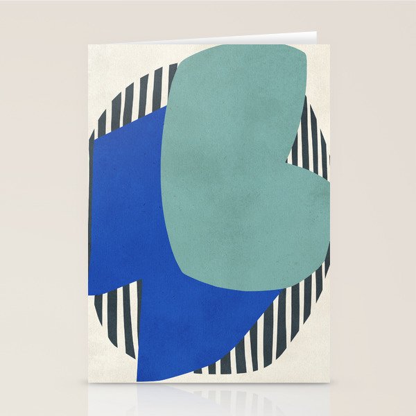 Modern abstract shape N02 Stationery Card Gallery Image 2