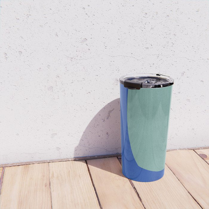 Modern abstract shape N02 Travel Mug Gallery Image 4