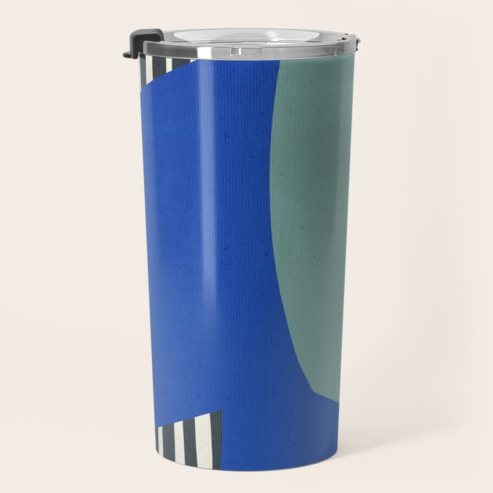 Modern abstract shape N02 Travel Mug Gallery Image 3