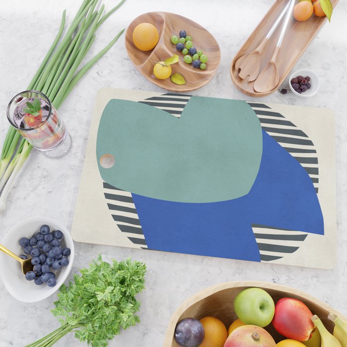 Modern abstract shape N02 Cutting Board Gallery Image 2