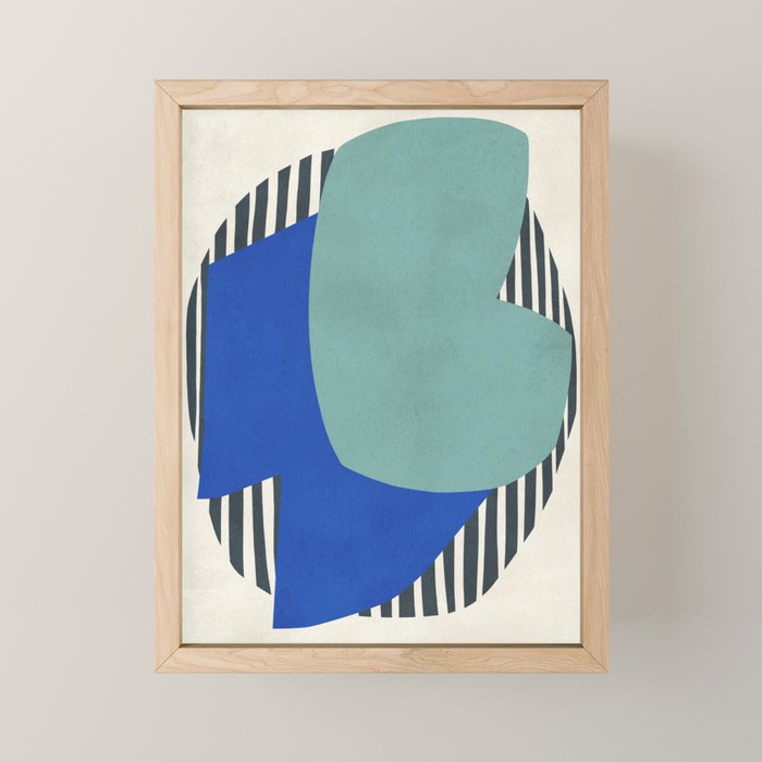 Modern abstract shape N02 Mini Art Print Gallery Image 1