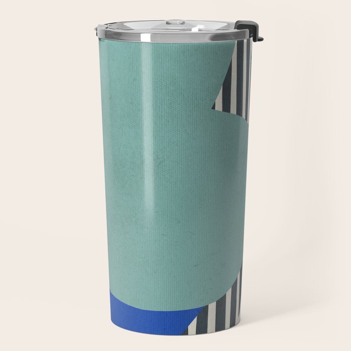 Modern abstract shape N02 Travel Mug Gallery Image 2