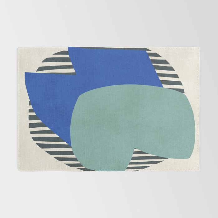 Modern abstract shape N02 Rug Gallery Image 2