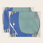 Modern abstract shape N02 Placemat Gallery Image 1