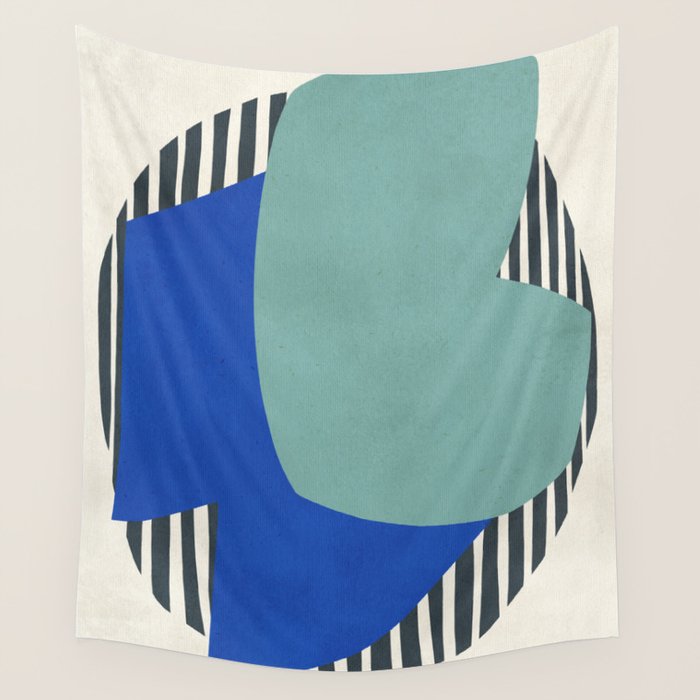 Modern abstract shape N02 Wall Tapestry Gallery Image 4