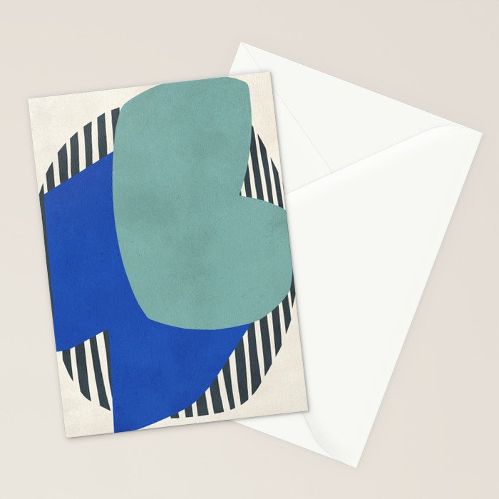 Modern abstract shape N02 Stationery Card Gallery Image 2