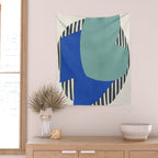 Modern abstract shape N02 Wall Tapestry Gallery Image 2