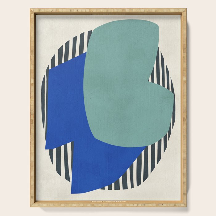 Modern abstract shape N02 Serving Tray Gallery Image 1