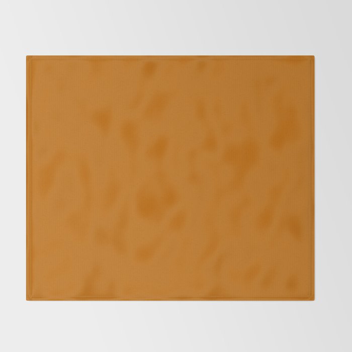 Retro Orange Solid Color Throw Blanket Gallery Image 2