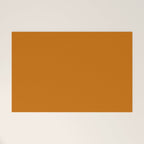 Retro Orange Solid Color Welcome Mat Gallery Image 1