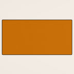 Retro Orange Solid Color Desk Mat Gallery Image 3