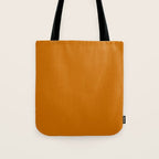 Retro Orange Solid Color Tote Bag Gallery Image 1