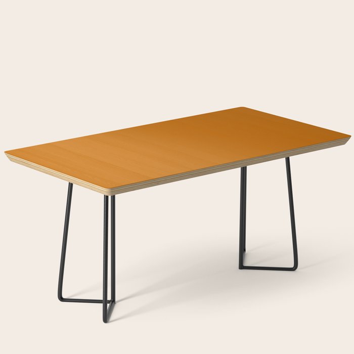 Retro Orange Solid Color Coffee Table Gallery Image 1