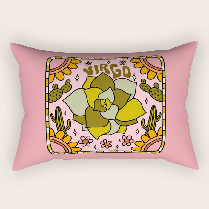 Virgo Cactus Rectangular Pillow Gallery Image 2
