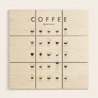 Espresso Coffe Classics Recipes Wood Wall Art Gallery Image 1