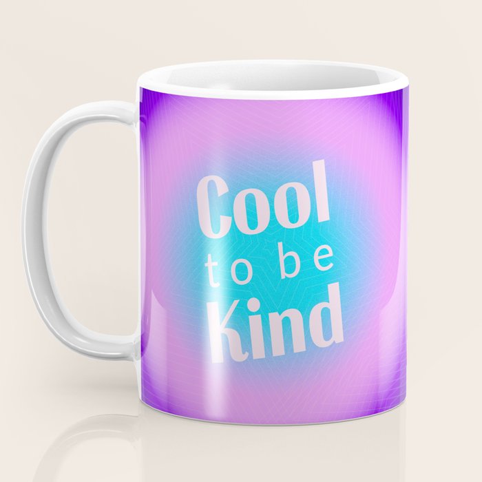 Cool To Be Kind - Gradient Typography Coffee Mug Gallery Image 3