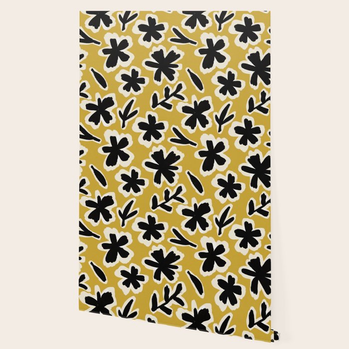 Black Florals #1 Wallpaper Gallery Image 2