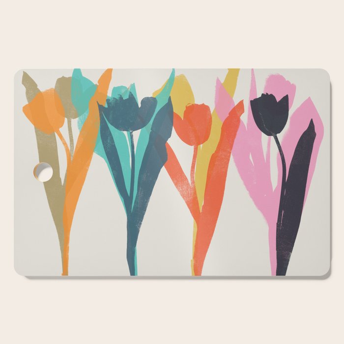 tulips 2 h Cutting Board Gallery Image 1