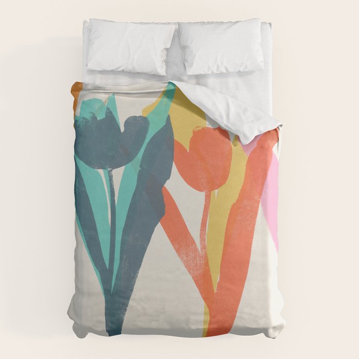 tulips 2 h Duvet Cover Gallery Image 1
