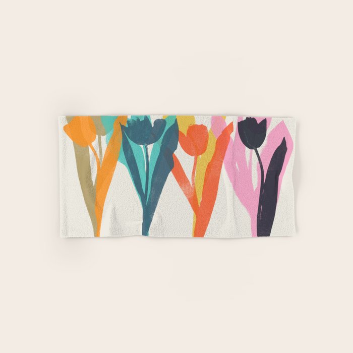 tulips 2 h Bath Towel Gallery Image 1