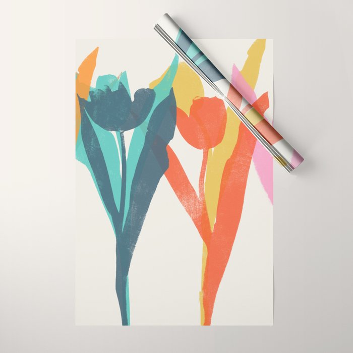 tulips 2 h Wrapping Paper Gallery Image 1
