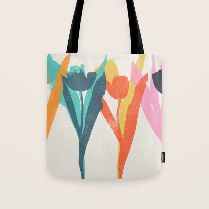 tulips 2 h Tote Bag Gallery Image 1