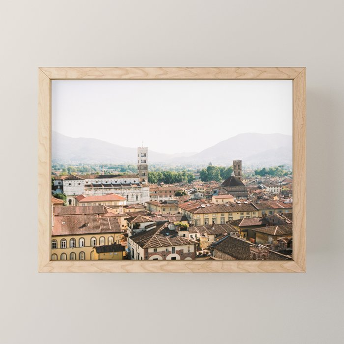 Lucca | Travel photography Italy | Wanderlust city architecture photo art | Tuscany Mini Art Print Gallery Image 1