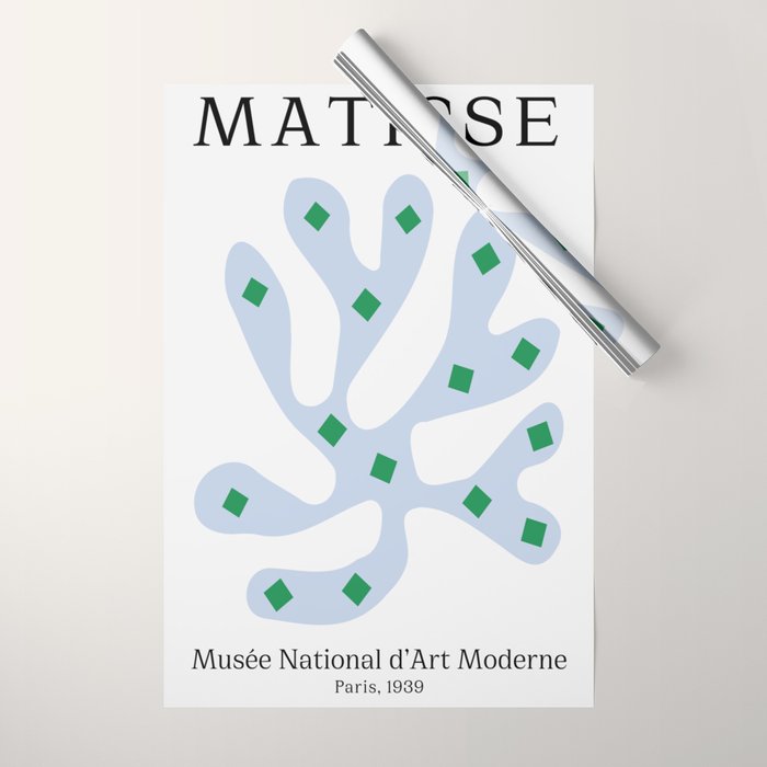 Periwinkle: Matisse Pastel Series 01 Wrapping Paper Gallery Image 1