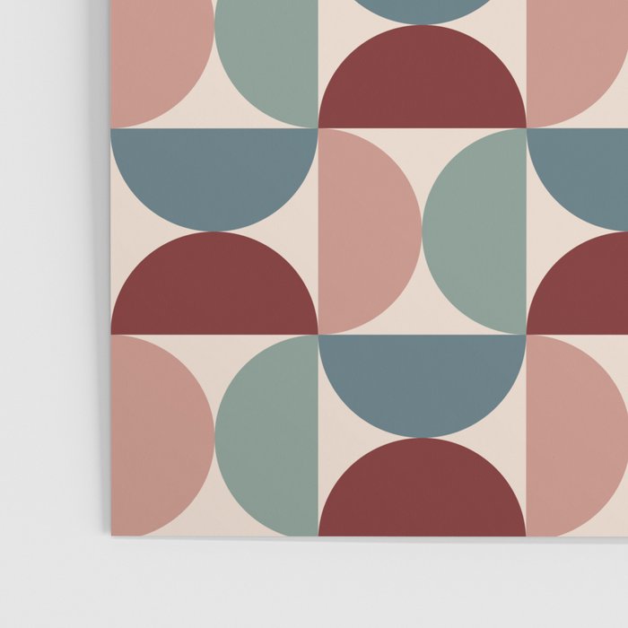 Bauhaus Mid Century Modern Geometric Pattern XV Poster Gallery Image 3