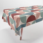 Bauhaus Mid Century Modern Geometric Pattern XV Tablecloth Gallery Image 1