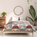 Bauhaus Mid Century Modern Geometric Pattern XV Comforter Gallery Image 3