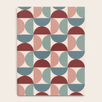 Bauhaus Mid Century Modern Geometric Pattern XV Notebook Gallery Image 4