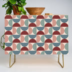 Bauhaus Mid Century Modern Geometric Pattern XV Credenza Gallery Image 1