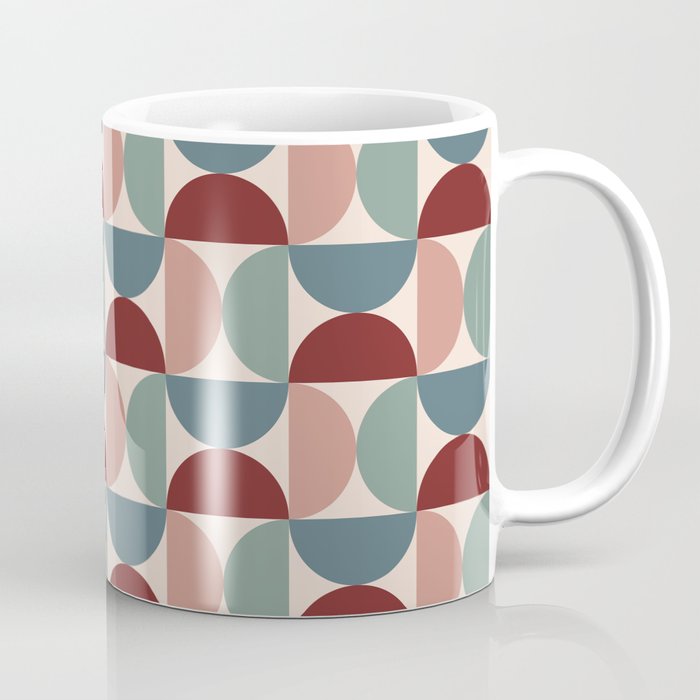 Bauhaus Mid Century Modern Geometric Pattern XV Coffee Mug Gallery Image 1