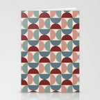 Bauhaus Mid Century Modern Geometric Pattern XV Stationery Card Gallery Image 2