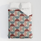 Bauhaus Mid Century Modern Geometric Pattern XV Comforter Gallery Image 6