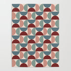Bauhaus Mid Century Modern Geometric Pattern XV Poster Gallery Image 4